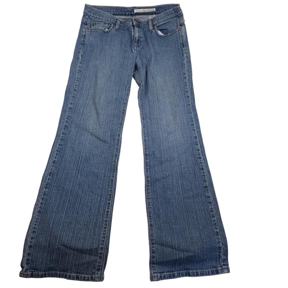 DKNY Jeans Womens Size 12 Medium Wash Mid Rise Bootcut Denim Blue 5038